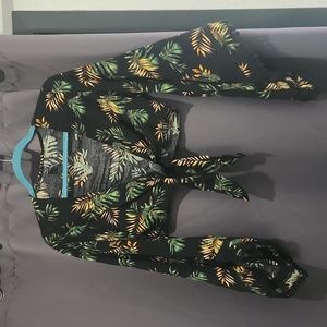 Summer Windsor Cropped Top Blouse